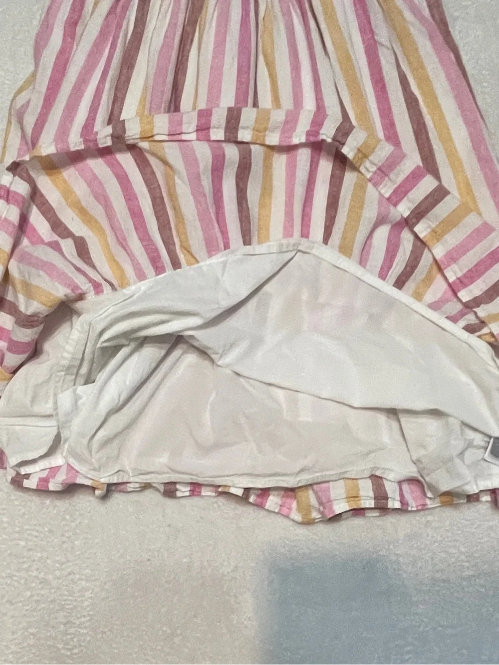 GAP Kids Crinkle Gauze Stiped‎ Tiered Midi Sun Dress Event Occasion Girl's XXL